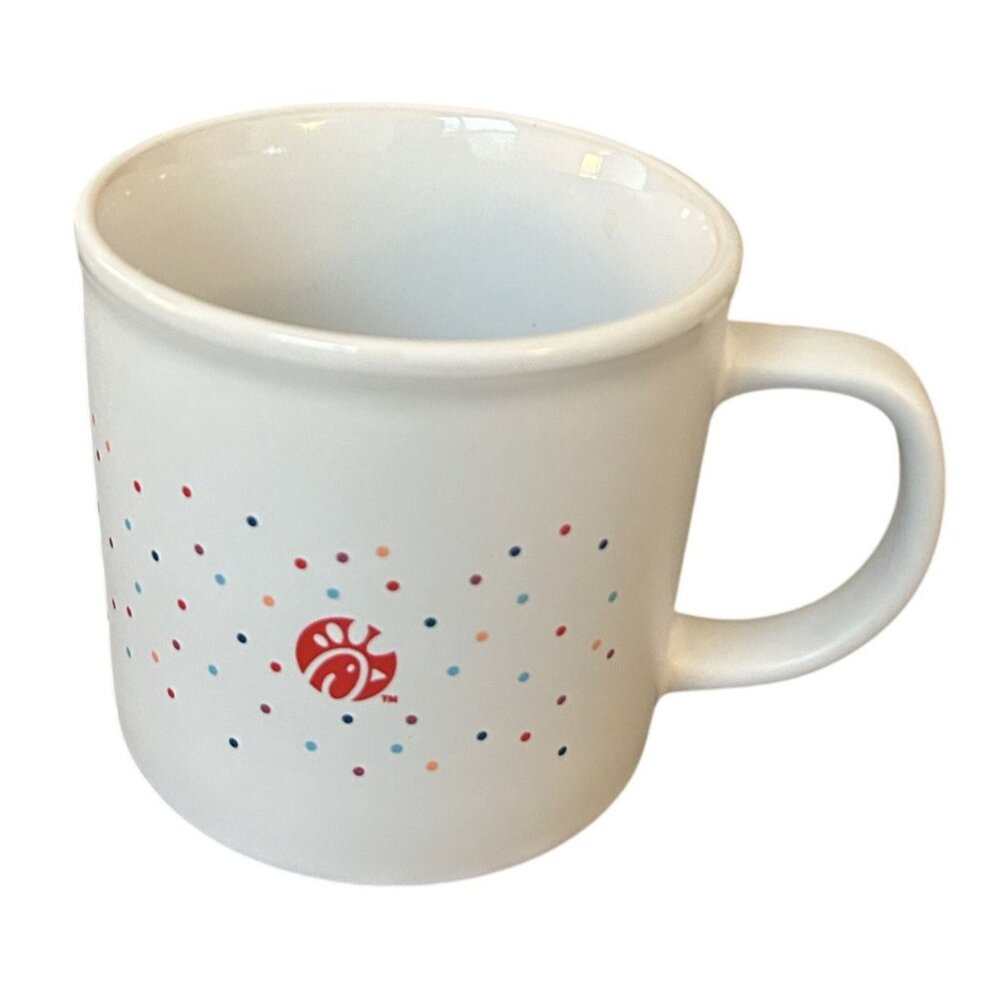 Chick-Fil-A Ice Cream Dream 3.25" Mug White Confetti Dot Design  Logo  Collectib